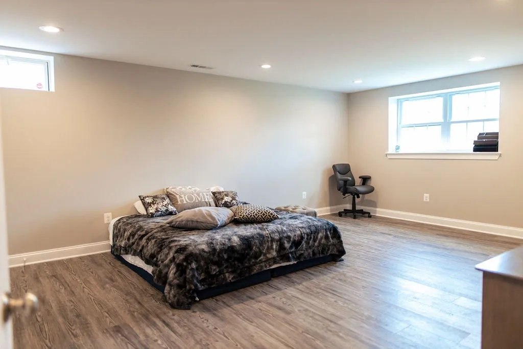 Image Of Basement Bedroom With Windows