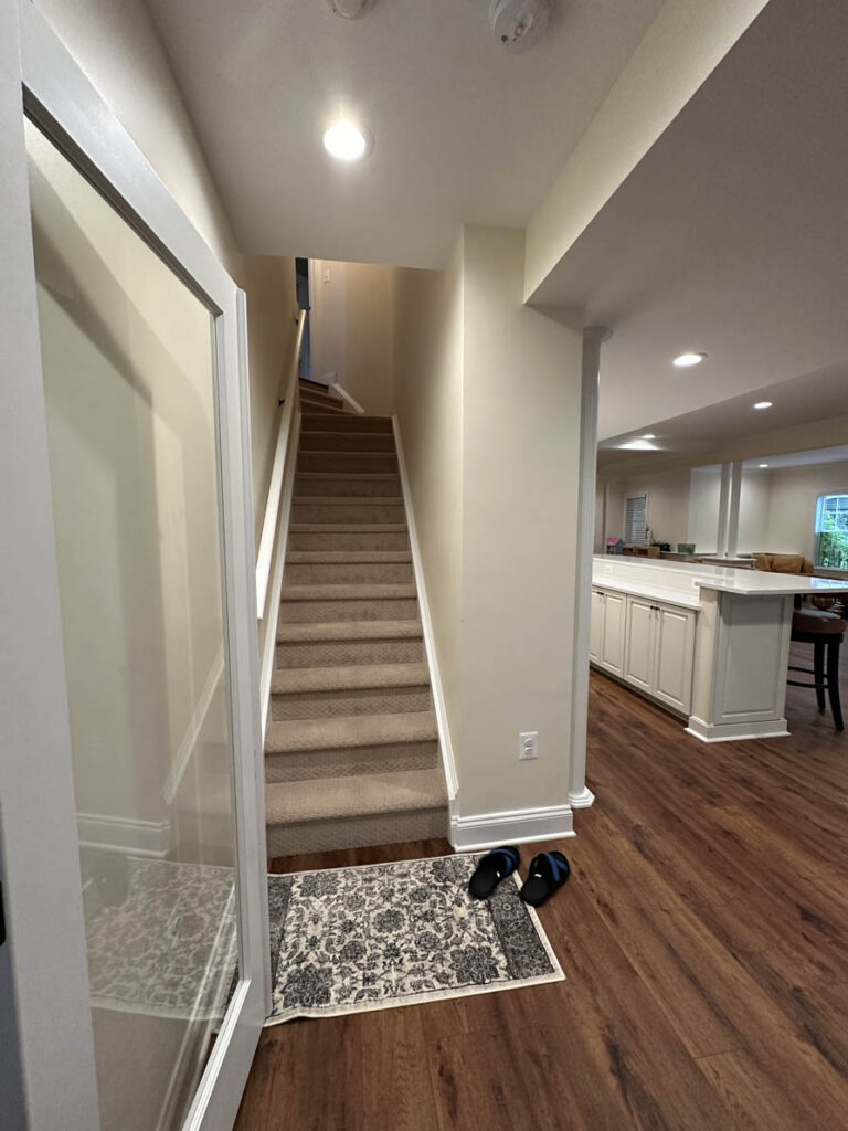 Ashburn Finished Basement Project by Loudoun Basements