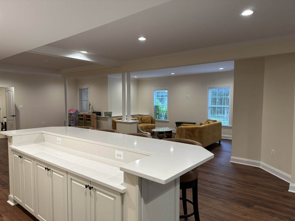 Ashburn Finished Basement Project by Loudoun Basements