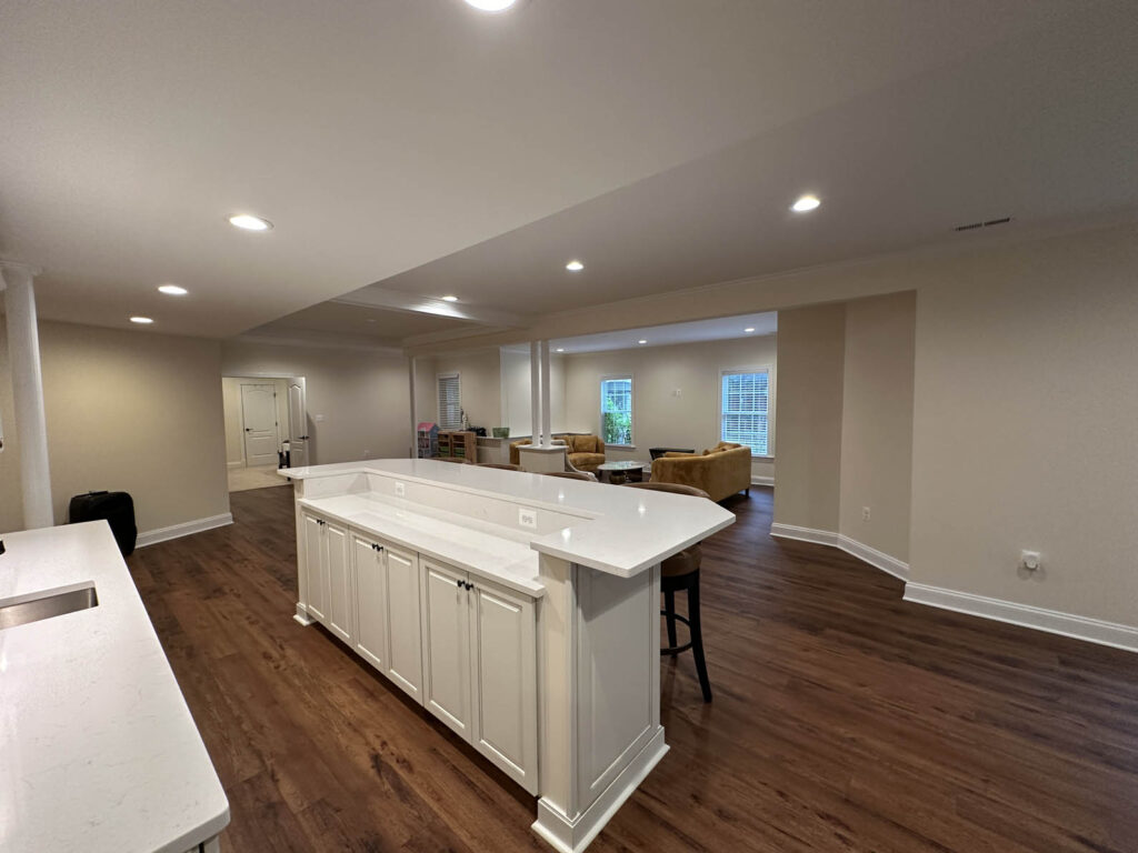 Ashburn Finished Basement Project by Loudoun Basements