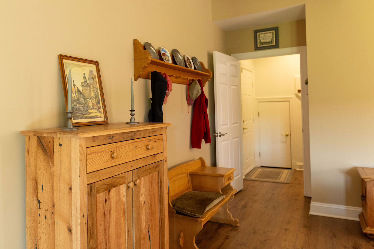 Groo Accessible In-law Suite 9 Groo In Law Suite entrance and coat rack